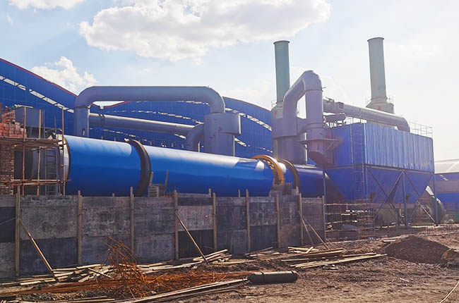 寧夏煤泥烘干機現場