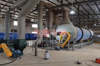 湖南羅漢果渣烘干機建造完成
